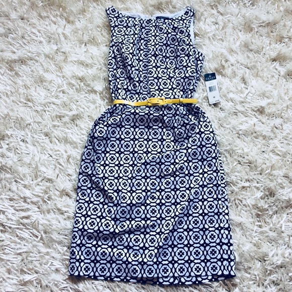 Chaps Dresses & Skirts - NEW Chaps Belted Fit and Flare Print Dress